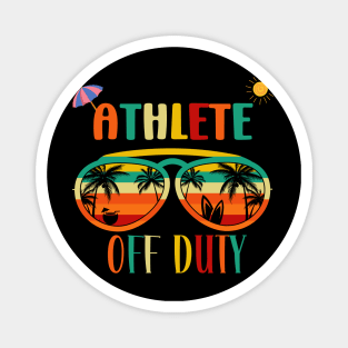 Athlete Off duty-  Retro Vintage Sunglasses Beach vacation sun for Summertime Magnet